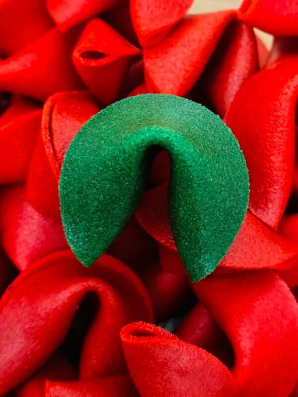 Laimės sausainis - žalias