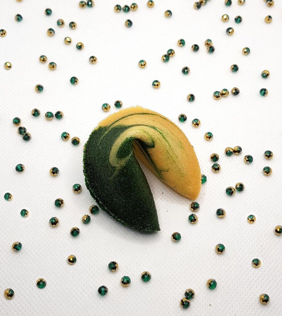 Laimės sausainis - klasikinis/žalios spalvos