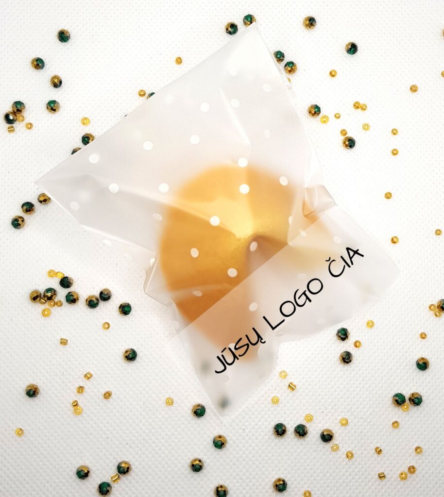 Matinis maišelis su laškeliais + logo