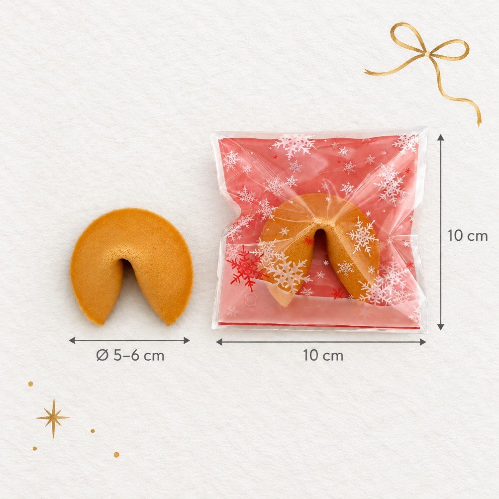 Kalėdinis įpakavimas - raudonas su snaigėmis - Image 3
